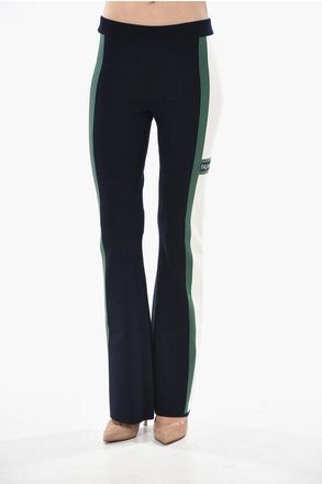 Palm Angels Knit Bootcut Pants CB RACING With Contrast Side Bands size Xl