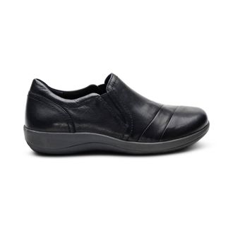 Aetrex Womens Helena Arch Support Slip On In Black