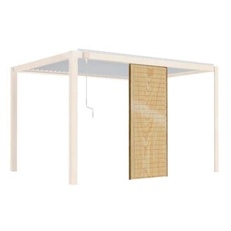 Oviala Mampara de madera para p&eacute;rgola bioclim&aacute;tica corato y sapri