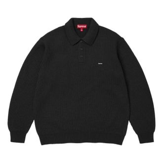 SUPREME FW26 Small Box Sweater Polo Black FW26SK20-BLACK