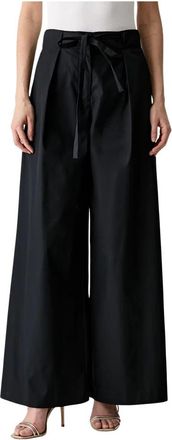 Karl Lagerfeld Dames, Broeken, Zwart, Maat: XS Katoen