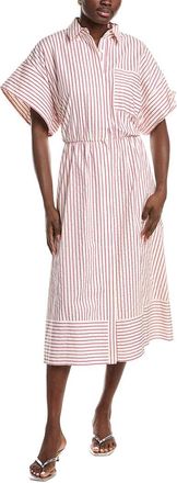 Maje Rhinestone Midi Shirtdress