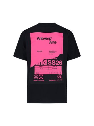 Arte Mens T-Shirts And Polos Black Cotton