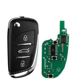 OEM Mando A Distancia Universal, 3 Botones, Material Pl&aacute;stico, Dimensiones 4,5 Cm X 3 Cm X 1 Cm, Paquete De 5, Compatible Con Varios Dispositivos