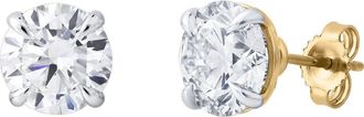 LuvMyJewelry Nisara 3.5 Ct TW Lab Grown Round Diamond Studs 14K Gold Earrings in 14K Yellow Gold at Nordstrom