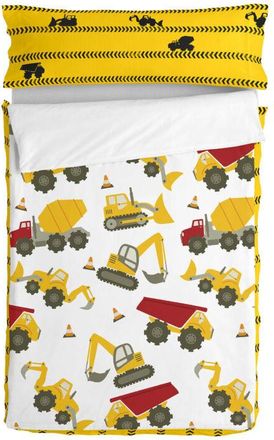 Hf Living Copripiumone a sacco con Piumone HappyFriday Mr Fox Machinery Multicolore 105 x 200 cm