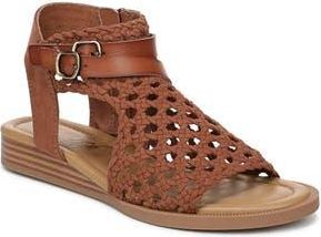 Blowfish Anuella Cage Sandal in Cognac Faux Leather at Nordstrom Rack, Size 8.5