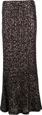 Aniye By Flared Sequin Maxi Skirt With Elastic Waistband