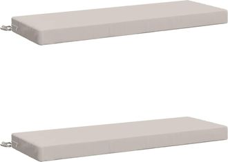 vidaXL Cojines Para Banco De 2 Piezas Soest 2 Uds. 100% Poli&eacute;ster Vidaxl