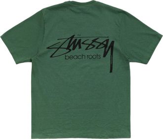 St&uuml;ssy Beach Roots T-Shirt Pigment Dyed Pine 1905198-PINE