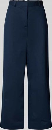 Tommy Hilfiger Weite Hose aus Baumwoll-Lyocell-Mix in Marine, Gr&ouml;&szlig;e 36
