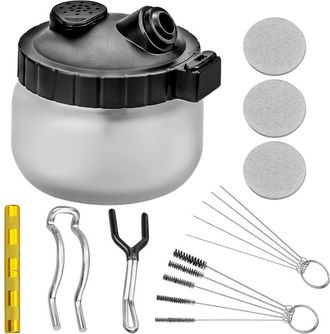 OEM 1 Juego De Kit De Limpieza Para Aer&oacute;grafo, Recipiente De Limpieza Para Aer&oacute;grafo, Herramientas De Limpieza Para Pistola De Aer&oacute;grafo, Recipiente De Vi