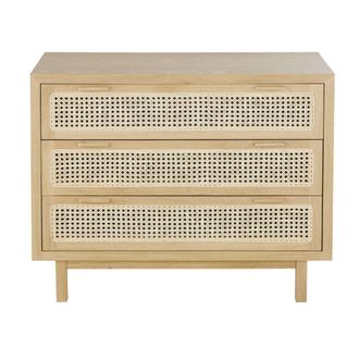 Maisons du monde C&oacute;moda de rejilla de rat&aacute;n con 3 cajones 100 cm