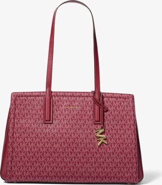 Michael Kors Laila Medium Signature Logo Tote Bag