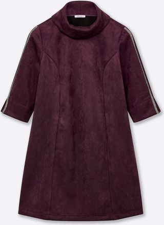 Sheego A-Linien-Kleid »Velours-Kleid«