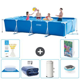 Intex Piscina Con Estructura Rectangular - 450x220x84 Cm - 7-piezas S98
