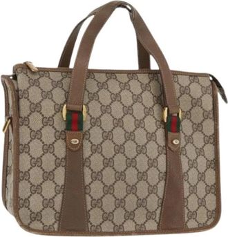 Gucci Pre-owned Handbags, female, Beige, Size: ONE SIZE Pre-owned Vintage Hand Bag