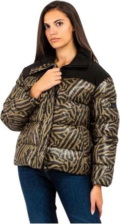 Gas Donsjack - Dames - Winterjassen - Veelkleurig - M - Leer - Jassen
