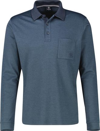 Lerros Sweatshirt LERROS Langarm Polo mit Brusttasche aus Baumwollmix, Herren, Gr. XXL, classic navy, 52% Baumwolle, 48% Polyester, Sweatshirts Sweatshirt