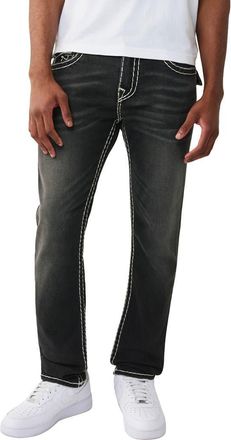 True Religion Rocco Super T Skinny Jeans in Smog Overdye Black Wash at Nordstrom, Size 31