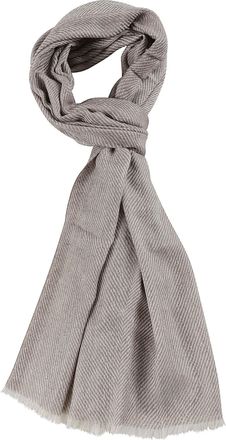 Altea Herringbone Patterned Wool-Silk Scarf