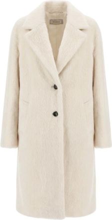 PESERICO Mujer, Abrigos, Blanco, Talla: S