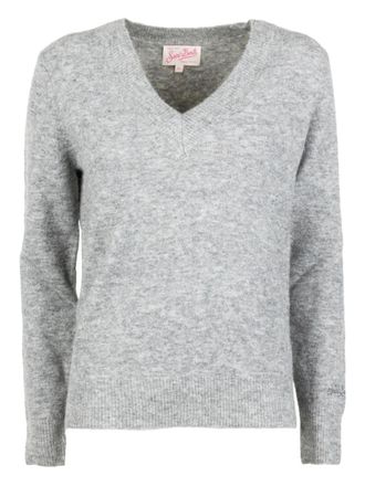 MC2 Saint Barth Maglione Anise con scollo a V - Grigio