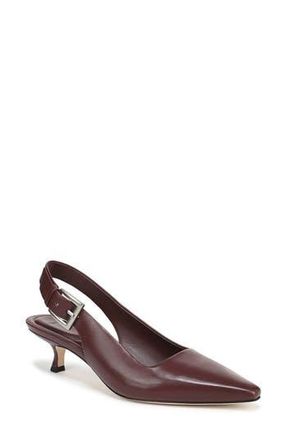 Vince Shasta Kitten Heel Slingback Pump in Deep Cherry at Nordstrom Rack, Size 9.5