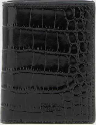 Tom Ford Portacarte di credito Tom Ford in pelle stampa cocco