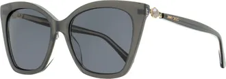 Jimmy Choo London Cat-Eye Acetate Sunglasses - Gray