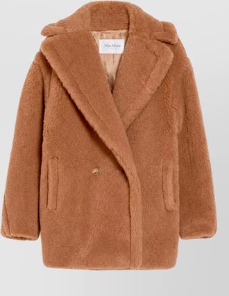 Max Mara camel hair silk fitted jacket