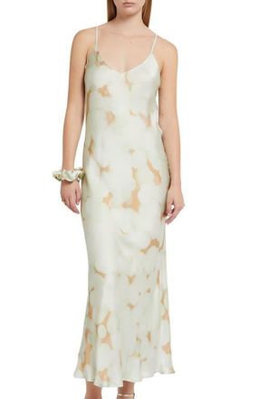 ottod'Ame Printed Viscose Long Dress in Mint at Nordstrom, Size 40 It