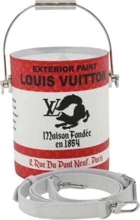 Louis Vuitton Pre-owned Vintage Bucket Bag - Dames - Vintage Tas - Rood - ONE Size - Leer - Vintage
