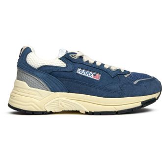 Autry Mens Hyperway Low Trainers - Blue Suede - Size UK 11