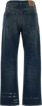 Prada Womens Denim Jeans Bleu