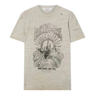 Golden Goose T-shirt Journey - - Tops - Uomo - Grigio - S