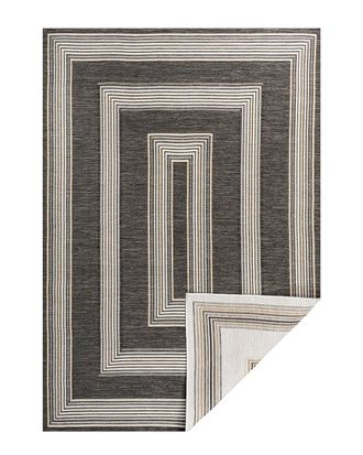Jonathan Y Designs Jonathan Y Argo Classic Nautical Mitre Stripe Reversible Machine-Washable Indoor/Outdoor Area Rug