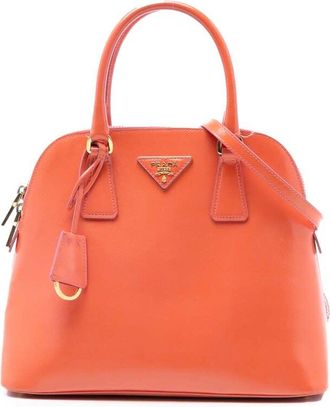 Prada Pre-owned Prada Small Saffiano Vernice Promenade Satchel Ladies MK1E7NDGATU5AGZK