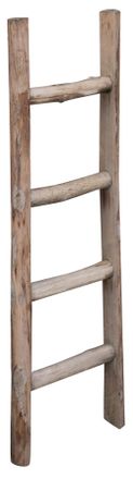 Biscottini International Toallero Escalera De Madera Ba&ntilde;o Moderno Suelo De Pared A Pared Escalera Decorativa Toallero Portaobjetos Librer&iacute;a