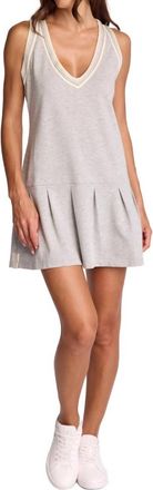 Sundays Cam Tennis Mini Dress In Fog Heather Grey