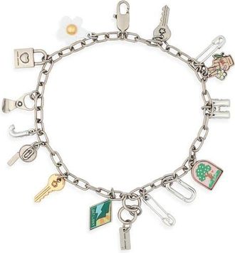 Marc Jacobs Pop Americana Charm Bracelet in Silver/Multi at Nordstrom