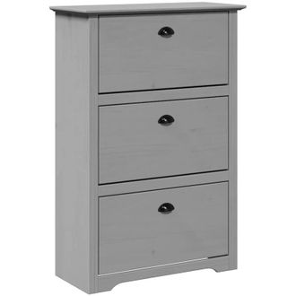 vidaXL Zapatero Bodo Gris 80x35x118 Cm Vidaxl