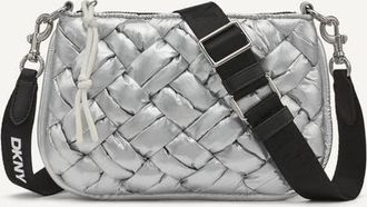 DKNY Nadia Crossbody Bag in Silver at Nordstrom