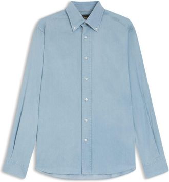 BOSS Regular-fit shirt in Italian-made denim
