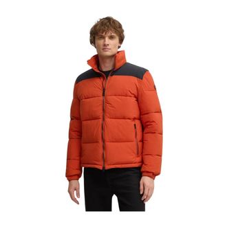 Save The Duck Heren, Jassen, Oranje, Maat: XL Leer