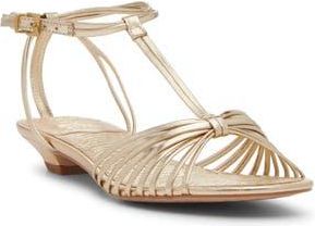 Vince Camuto Maura Ankle Strap Sandal in Egyptian Gold at Nordstrom Rack, Size 8.5
