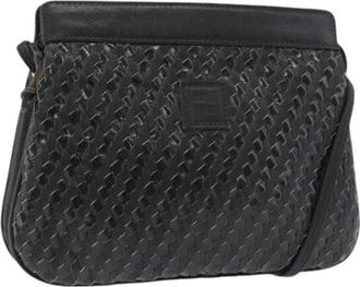 Fendi Pre-owned Vintage Schoudertas - Dames - Vintage Schoudertas - Zwart - ONE Size - Leer - Vintage