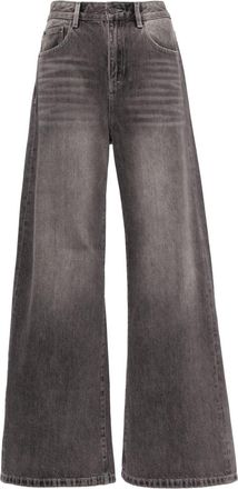 JNBY faded effect jeans - women - Cotton - L - Grey