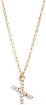Set & Stones Gemma Initial Necklace in Gold /X at Nordstrom
