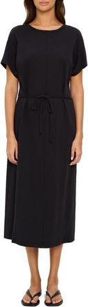 Michael Stars Evangeline Cotton Jersey Midi Dress in Black at Nordstrom, Size X-Small